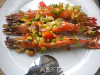 苹果蒜茸烤虾的做法步骤：7