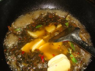 韭菜腌菜土豆片汤的做法步骤：9