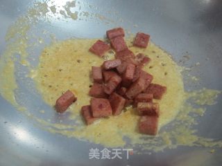 换个口味【金沙午餐肉】的做法步骤：6
