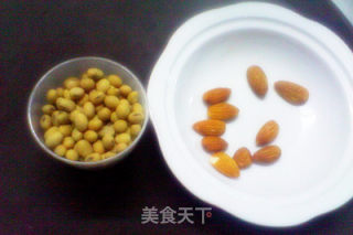 无糖杏仁豆浆+豆渣青菜饼的做法步骤：1