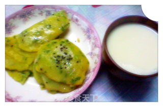 无糖杏仁豆浆+豆渣青菜饼的做法步骤：17