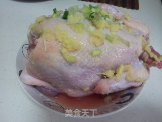 姜葱蒸鸡的做法步骤：3