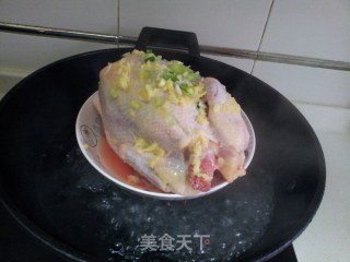 姜葱蒸鸡的做法步骤：4