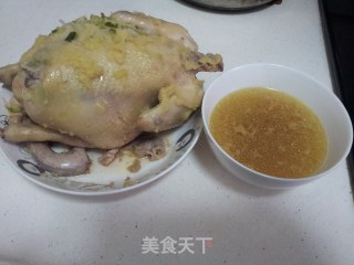 姜葱蒸鸡的做法步骤：6