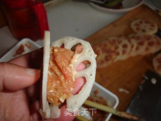 肉香四溢藕合的做法步骤：6