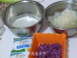 奶香紫薯银耳露——焙乐格格的早餐（二）的做法步骤：1