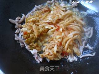 辣菜炒肉的做法步骤：6