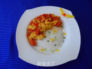 西红柿鸡蛋盖饭的做法步骤：4