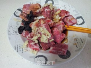 鼓汁蒸排骨的做法步骤：2