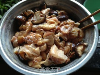 香菇耗油滑鸡的做法步骤：7