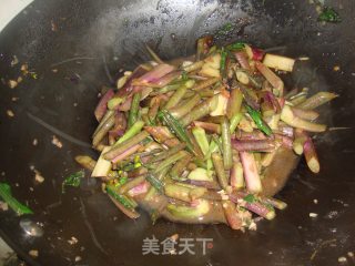 蒜蓉红菜苔的做法步骤：5