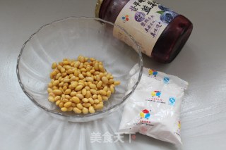 豆浆变身香浓滑嫩的【蓝莓豆腐】的做法步骤：1