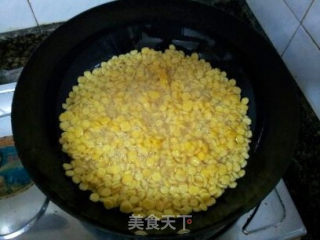花生玉米片糖的做法步骤：5