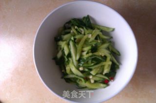 香辣腌黄瓜丝的做法步骤：5