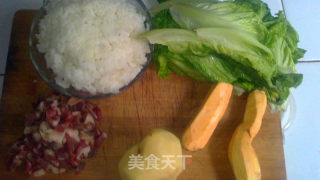 双薯焖饭的做法步骤：1