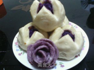 奶香紫薯开口笑的做法步骤：12