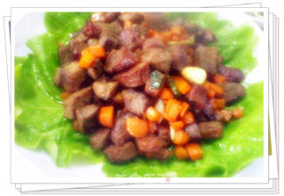 像烤肉串的味-------[干煸牛肉丁]的做法步骤：10