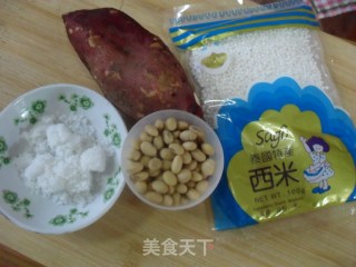 紫薯西米豆浆的做法步骤：1