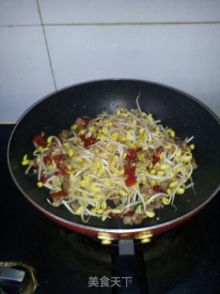 羊肉豆芽的做法步骤：6