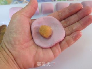 花生馅滴《紫薯芝麻球】的做法步骤：10