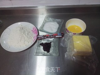 摩卡双色饼干的做法步骤：1