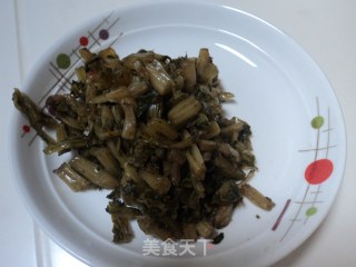 手工咸菜蒸豆腐的做法步骤：1