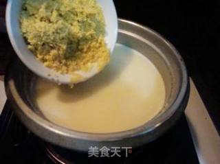一碗质朴绵香的粥——豆浆冰糖小米粥的做法步骤：6