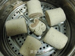 豆浆双色馒头的做法步骤：11