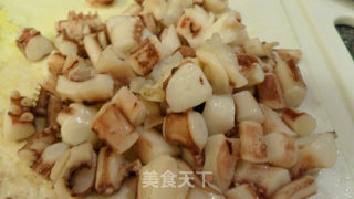 超级下饭菜【辣炒章鱼草菇】的做法步骤：4