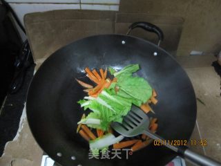 炒白粿的做法步骤：5