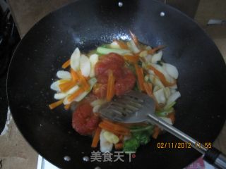 炒白粿的做法步骤：8