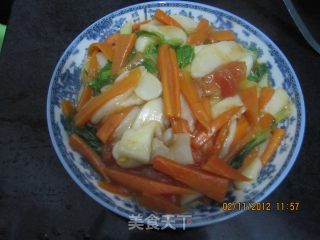 炒白粿的做法步骤：9
