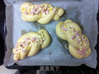 火腿玉米辫子包（烫种）的做法步骤：11