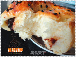 第一次做的面包------红豆沙面包~的做法步骤：10