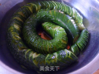 【怡汝爽口凉菜】蓑衣黄瓜的做法步骤：9