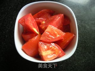 柿子肉丁蛋花汤的做法步骤：1