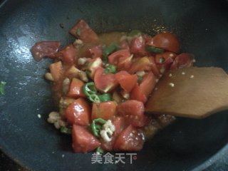 柿子肉丁蛋花汤的做法步骤：5