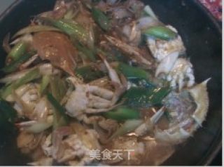酱炒螃蟹的做法步骤：4