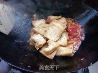无肉也欢从小爱吃——西红柿烧豆腐的做法步骤：6