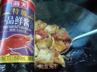 无肉也欢从小爱吃——西红柿烧豆腐的做法步骤：7