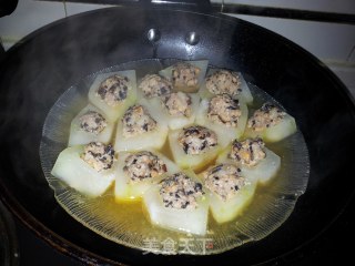 冬瓜酿肉丸的做法步骤：7