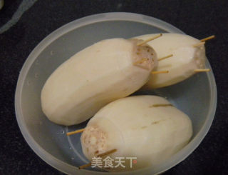 玫瑰蜜汁糯米藕的做法步骤：4
