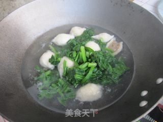 海螺丸菠菜汤的做法步骤：8