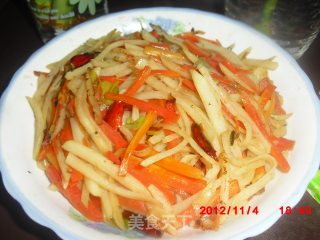 酸辣土豆丝的做法步骤：7
