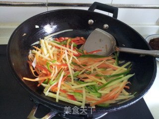素炒三丝的做法步骤：6