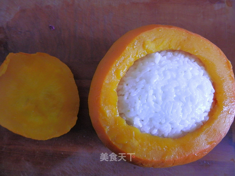 南瓜米饭盅的做法