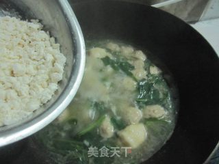 菠菜鱼丸疙瘩汤的做法步骤：14