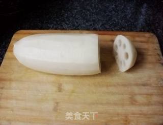桂花蜜汁糯米藕的做法步骤：2