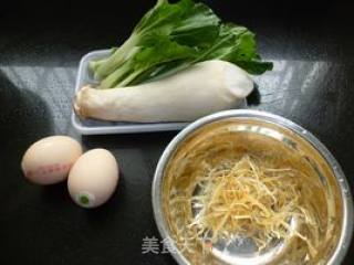 杏鲍菇银鱼蛋汤的做法步骤：1