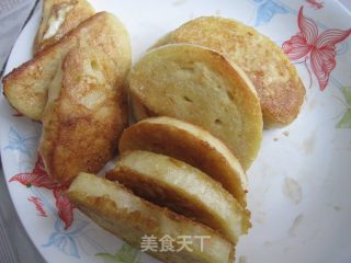 鸡蛋煎馒头片的做法步骤：8